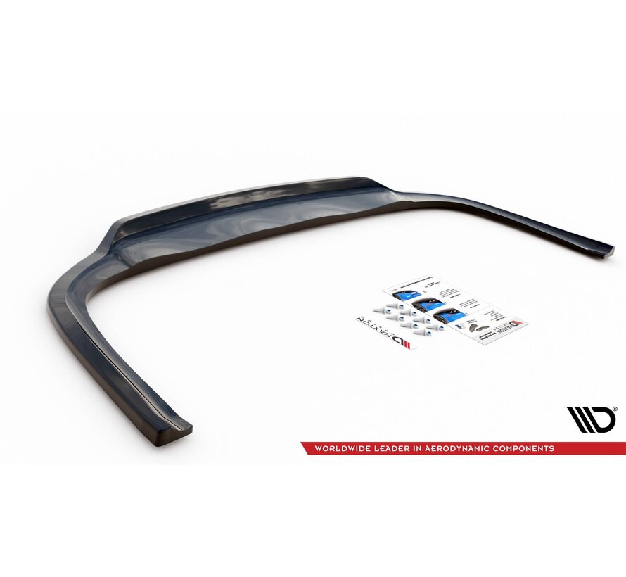 Maxton Design Central Rear Splitter (with vertical bars) Audi A8 D4 Facelift