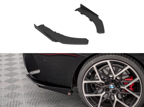 Maxton Design Maxton Design Street Pro Rear Side Splitters + Flaps BMW 4 M-Pack G22