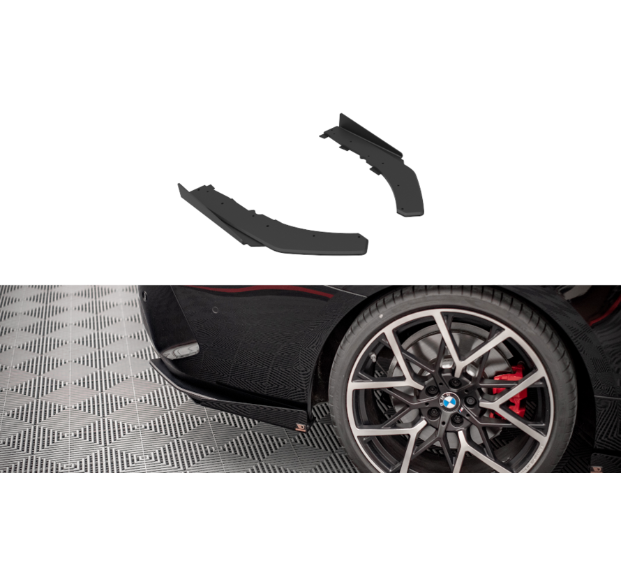 Maxton Design Street Pro Rear Side Splitters + Flaps BMW 4 M-Pack G22