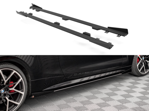 Maxton Design Maxton Design Street Pro Side Skirts Diffusers + Flaps BM 4 M-Pack G22