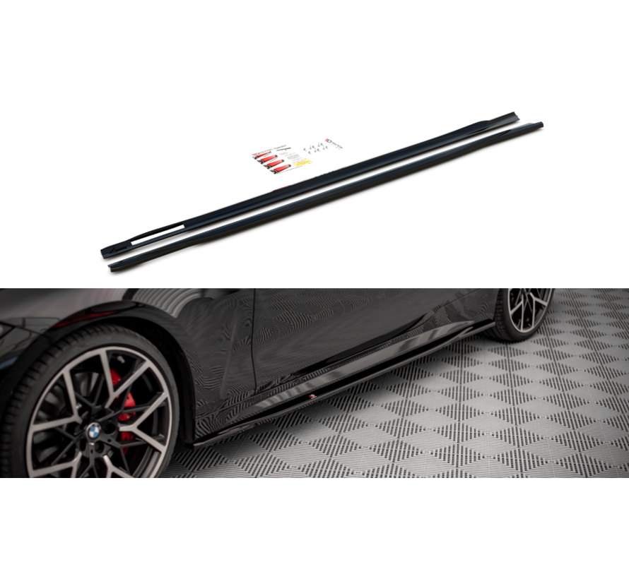 Maxton Design Side Skirts Diffusers V.3 BMW 4 M-Pack / M440i G22