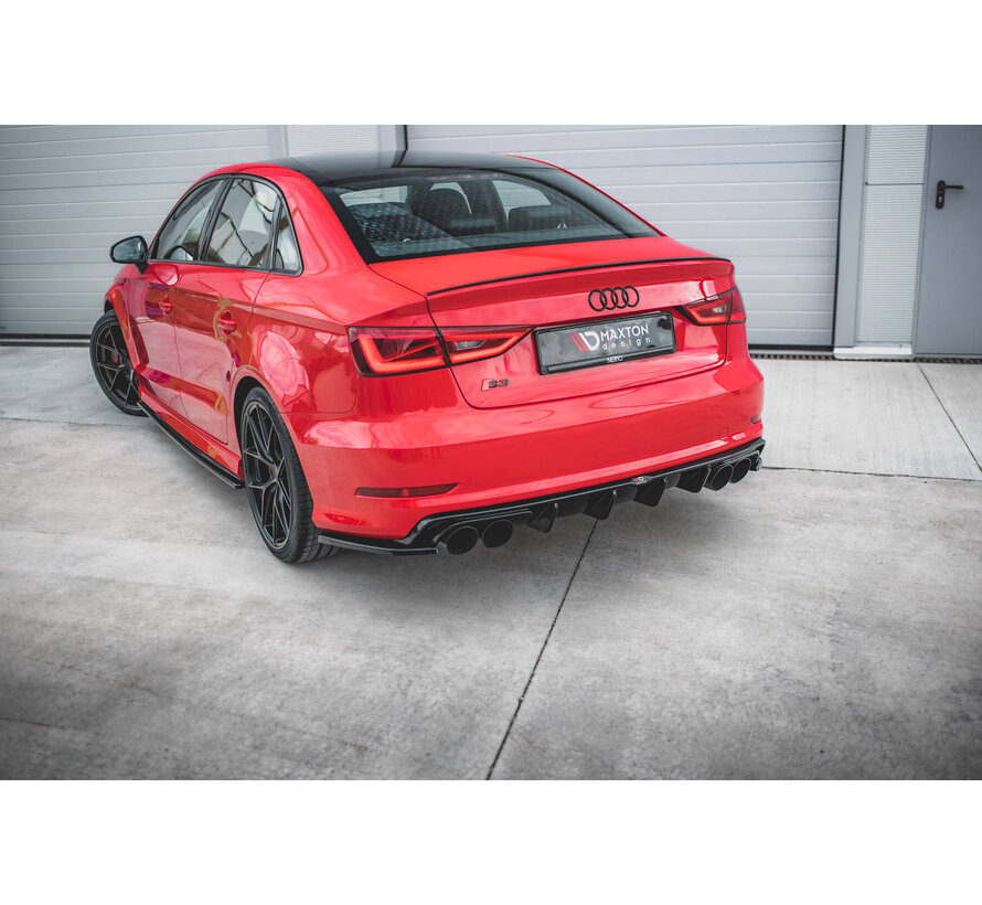 Maxton Design Rear Side Splitters Audi S3 Sedan 8V