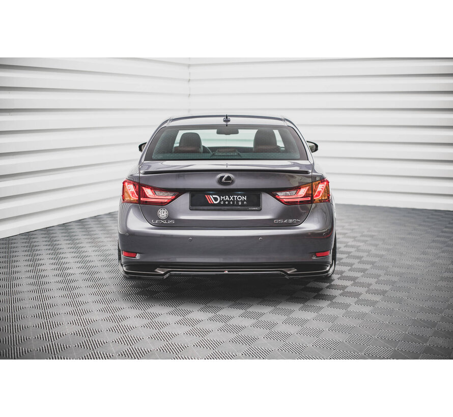 Maxton Design Central Rear Splitter (with vertical bars) Lexus GS F Sport Hybrid Mk4 (L10)