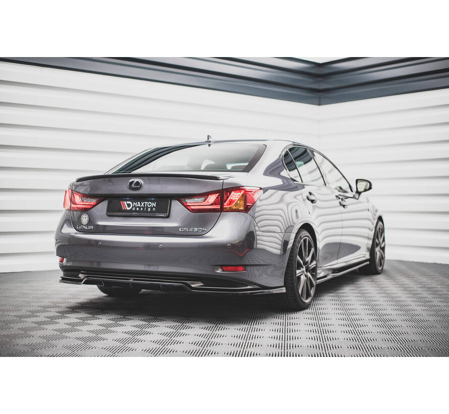Maxton Design Central Rear Splitter (with vertical bars) Lexus GS F Sport Hybrid Mk4 (L10)