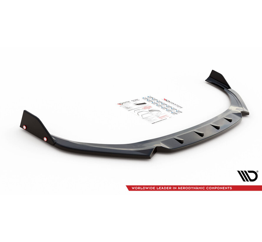 Maxton Design Front Splitter V.1 + Flaps Hyundai I30 N Hatchback/Fastback Mk3 Facelift