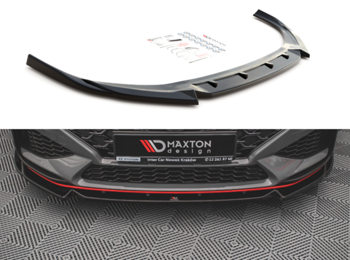 Maxton Design Maxton Design Front Splitter V.2 Hyundai I30 N Hatchback/Fastback Mk3 Facelift