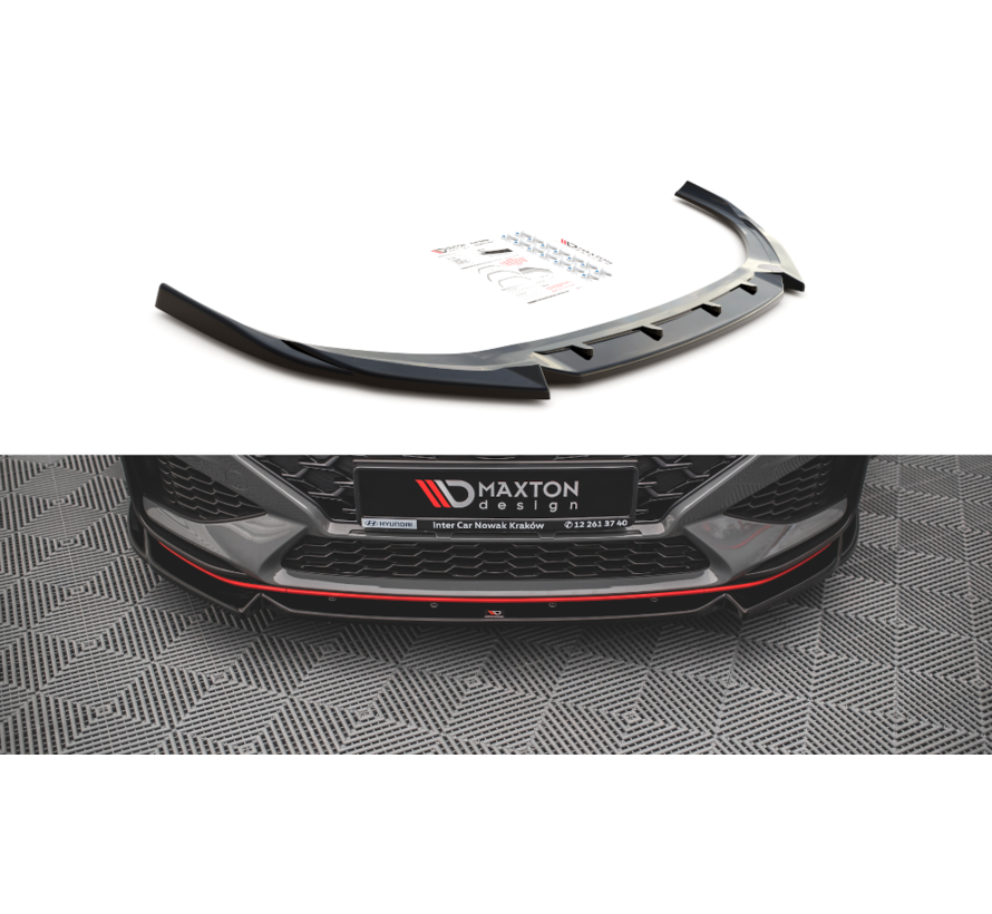 Maxton Design Front Splitter V.2 Hyundai I30 N Hatchback/Fastback Mk3 Facelift