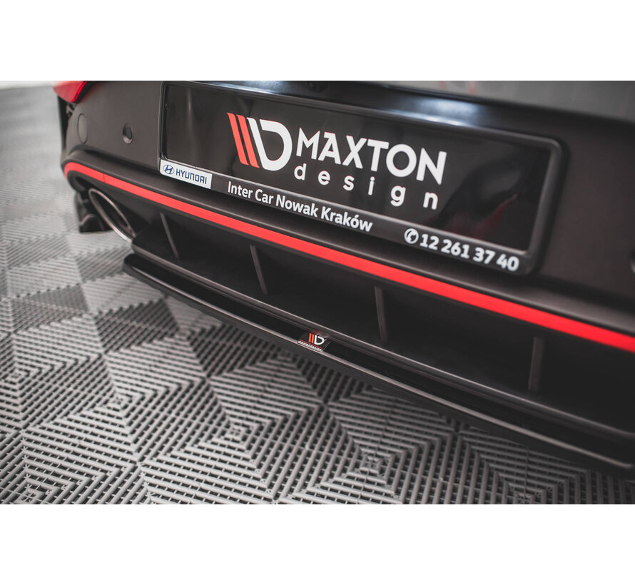 Maxton Design Central Rear Splitter for Hyundai I30 N Hatchback Mk3 Facelift