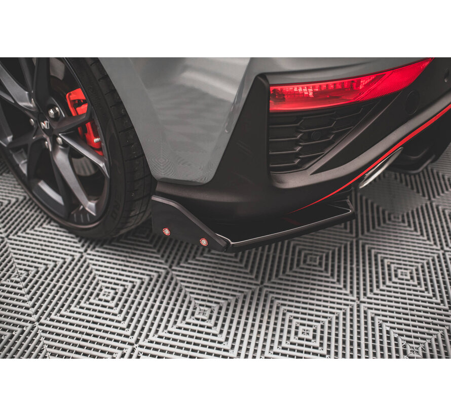 Maxton Design Rear Side Splitters V.1 + Flaps Hyundai I30 N Hatchback Mk3 Facelift