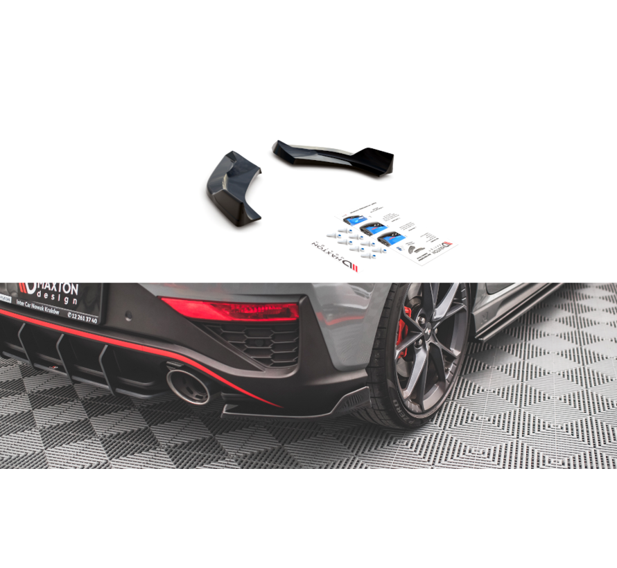 Maxton Design Rear Side Splitters V.3 Hyundai I30 N Hatchback Mk3 Facelift