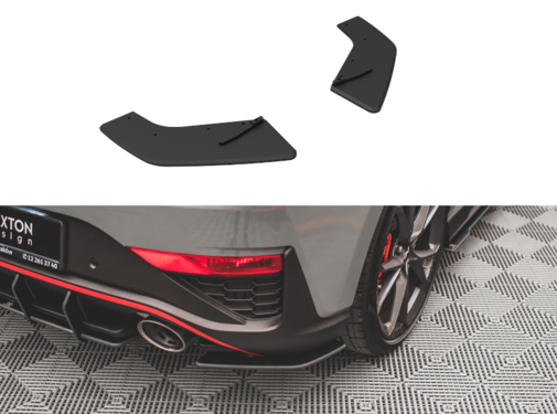 Maxton Design Maxton Design Street Pro Rear Side Splitters Hyundai I30 N Hatchback Mk3 Facelift