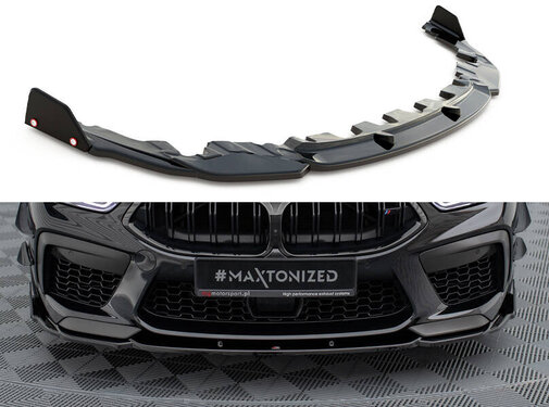 Maxton Design Maxton Design Front Splitter V.1 + Flaps BMW M8 Gran Coupe F93