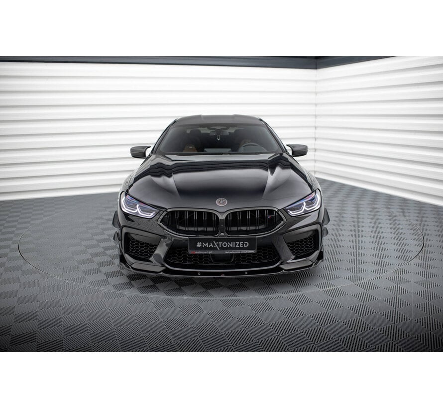 Maxton Design Front Splitter V.1 + Flaps BMW M8 Gran Coupe F93