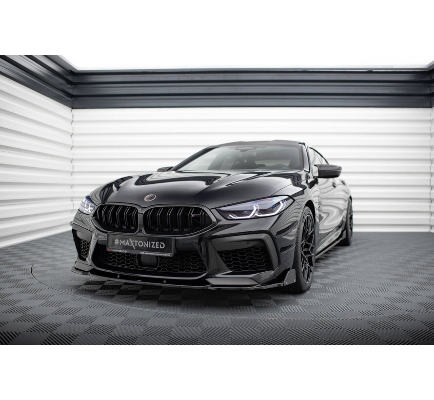 Maxton Design Front Splitter V.1 + Flaps BMW M8 Gran Coupe F93