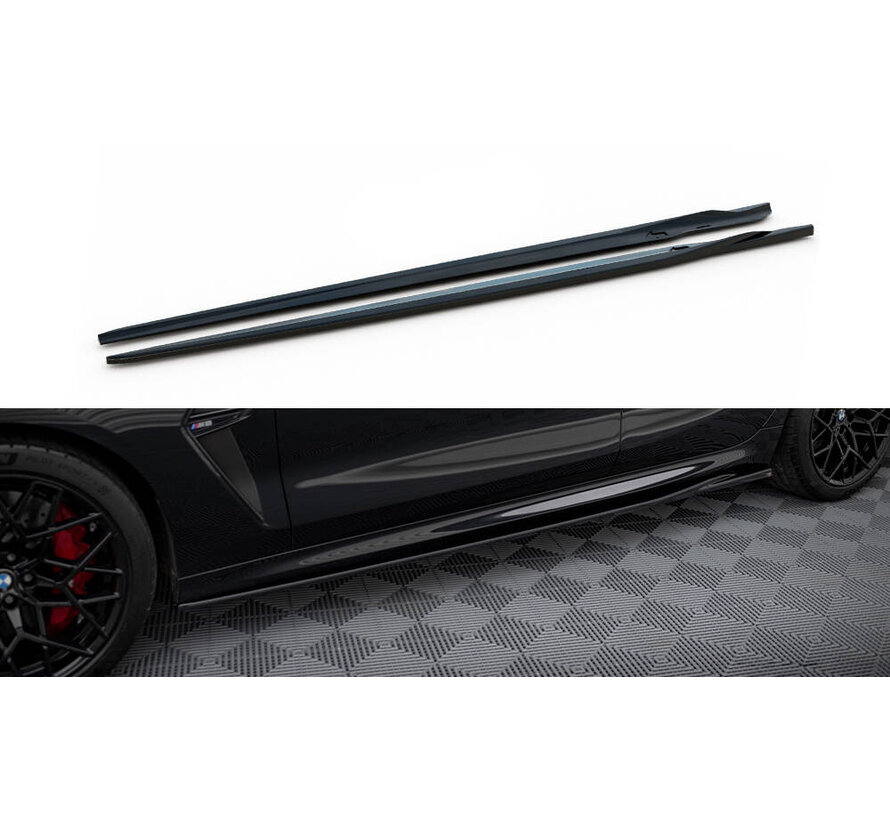 Maxton Design Side Skirts Diffusers V.2 BMW M8 Gran Coupe F93 / 8 Gran Coupe M-Pack G16