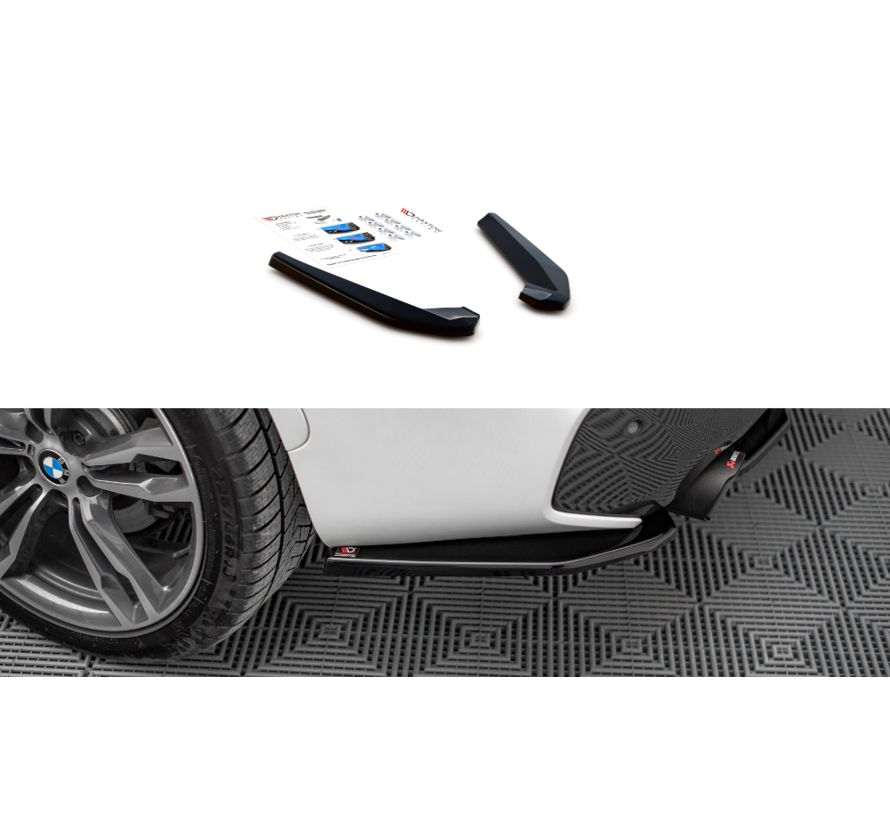 Maxton Design Rear Side Splitters passend voor BMW X1 M-Pack F48