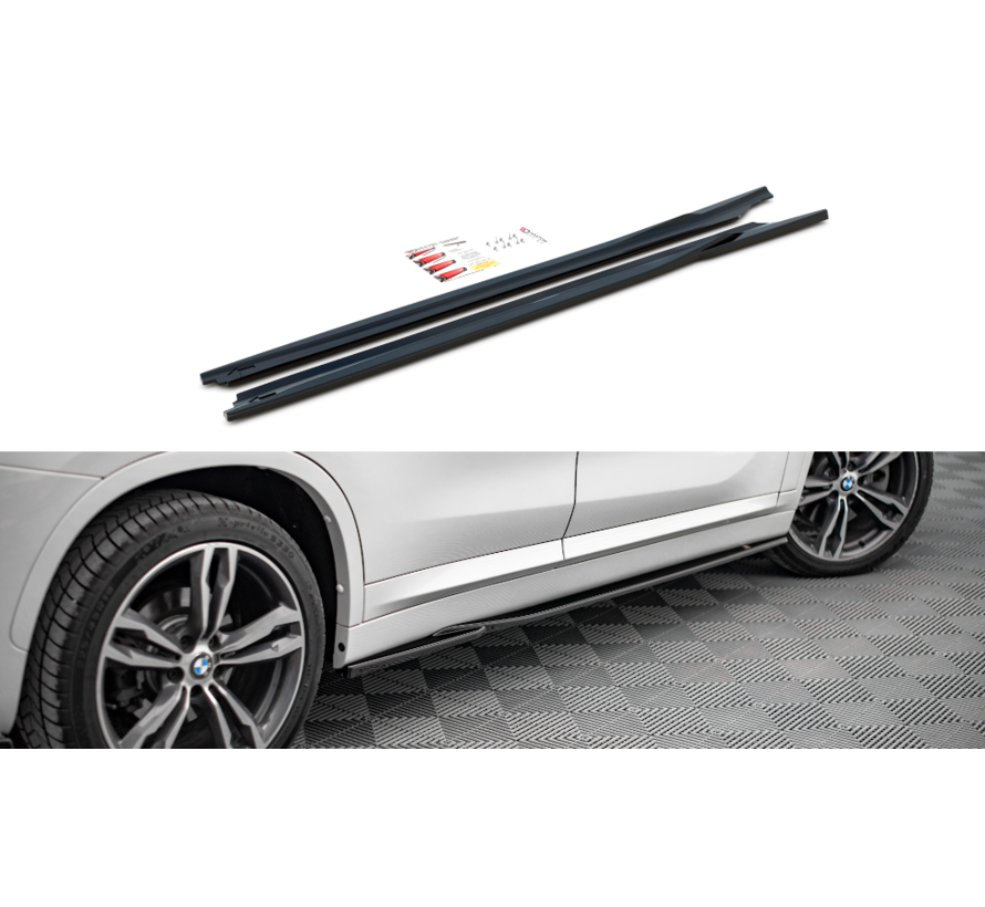 Maxton Design Side Skirts Diffusers BMW X1 M-Pack F48