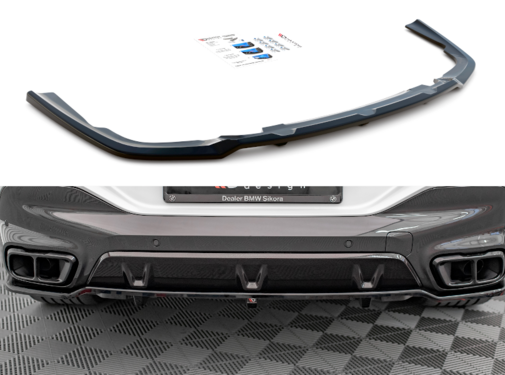 Maxton Design Maxton Design Central Rear Splitter (with vertical bars) V.1 BMW X6 M-Pack G06