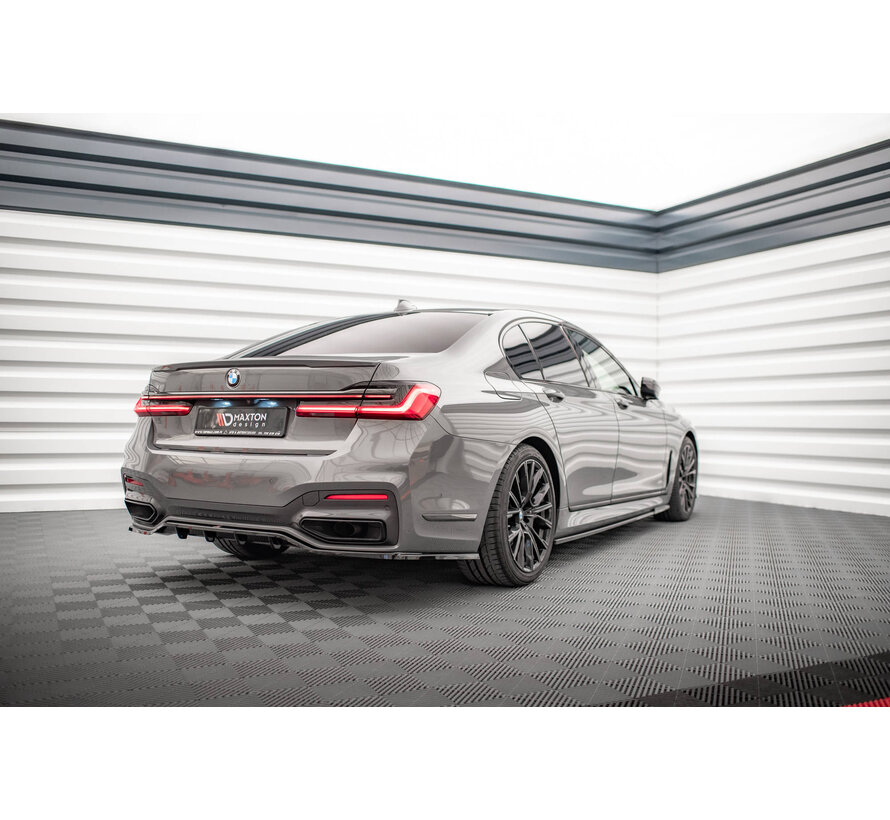 Maxton Design Central Rear Splitter (with vertical bars) BMW 7 M-Pack G11 Facelift