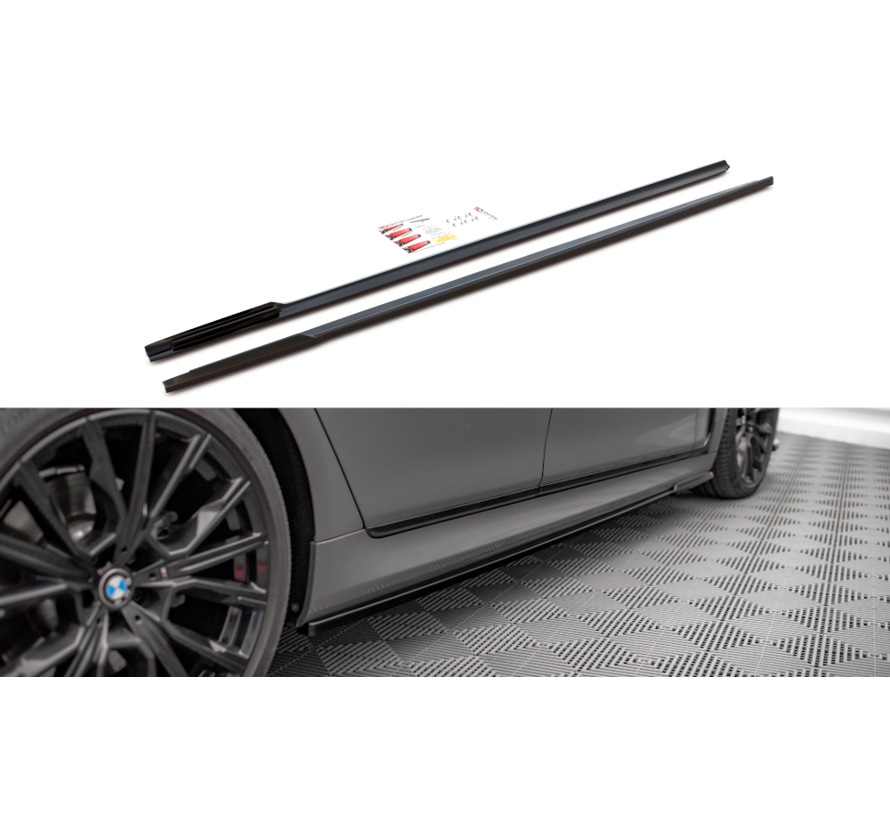 Maxton Design Side Skirts Diffusers BMW 7 M-Pack G11 Facelift