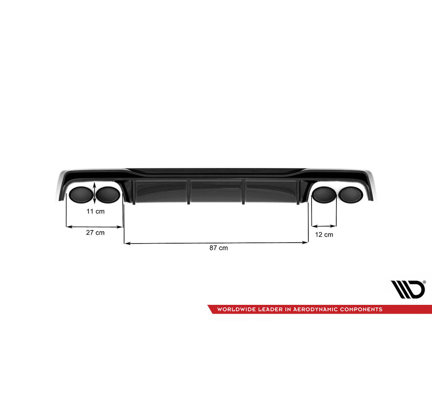 Maxton Design Rear Valance Audi S6 / A6 S-Line C8