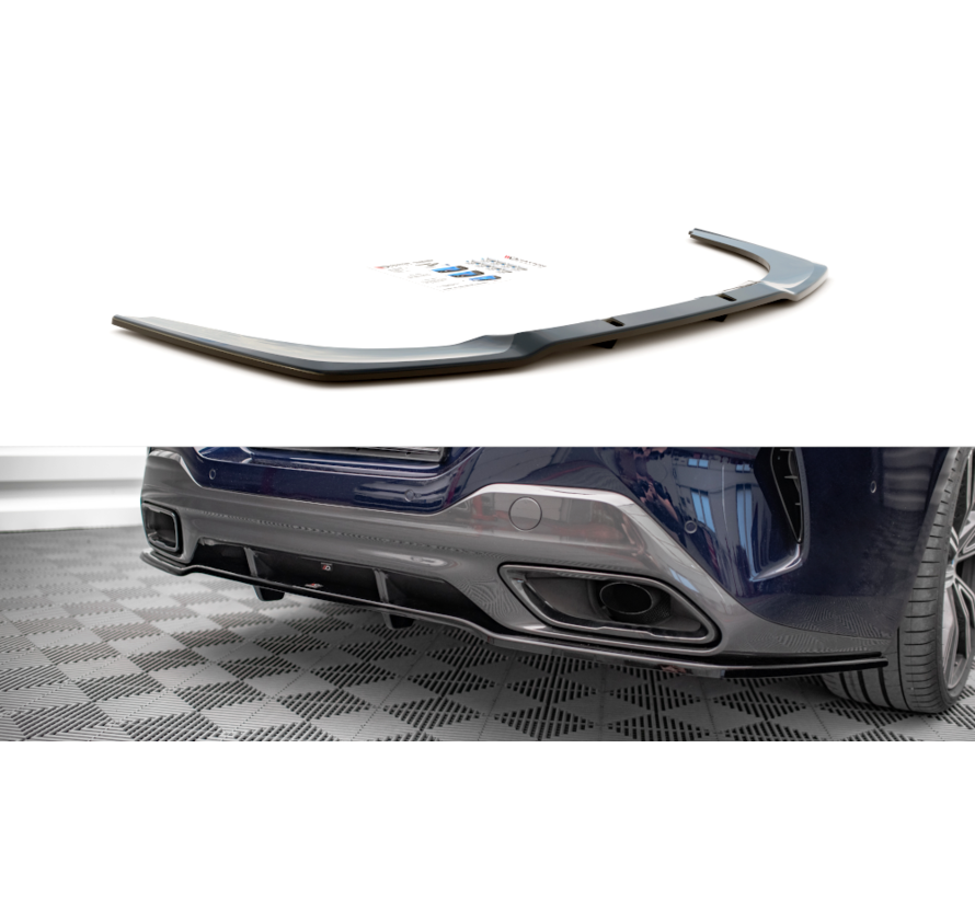 Maxton Design Central Rear Splitter (with vertical bars) BMW 8 Gran Coupe M-Pack G16