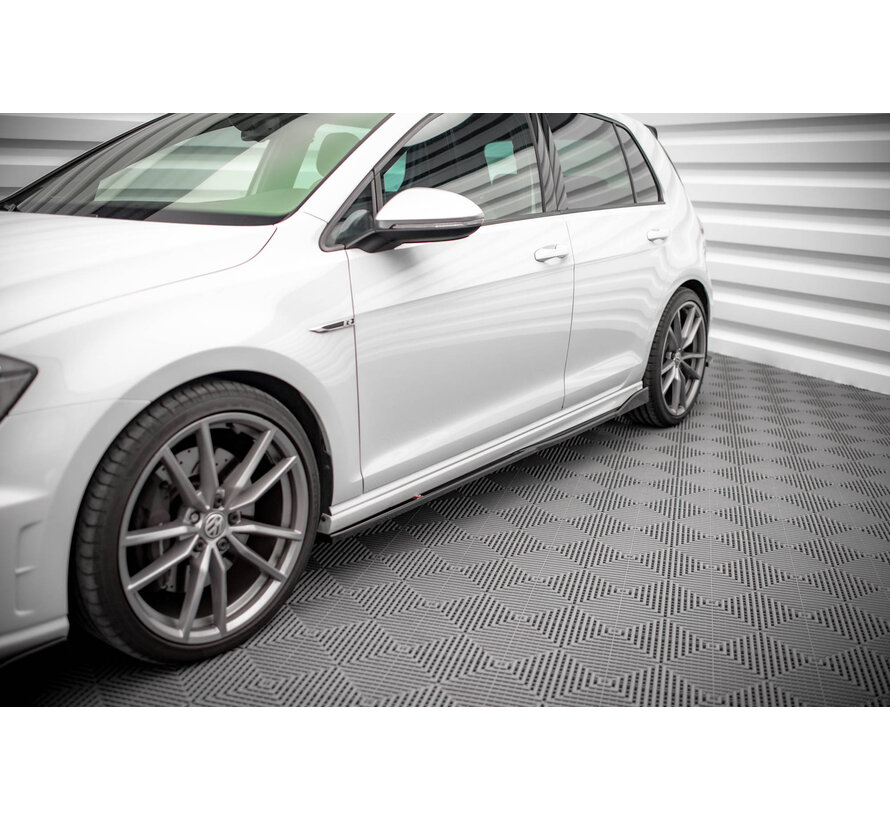 Maxton Design Side Skirts Diffusers V.2 Volkswagen Golf R Mk7