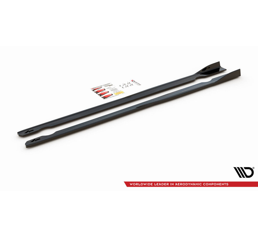 Maxton Design Side Skirts Diffusers V.2 Volkswagen Golf R Mk7