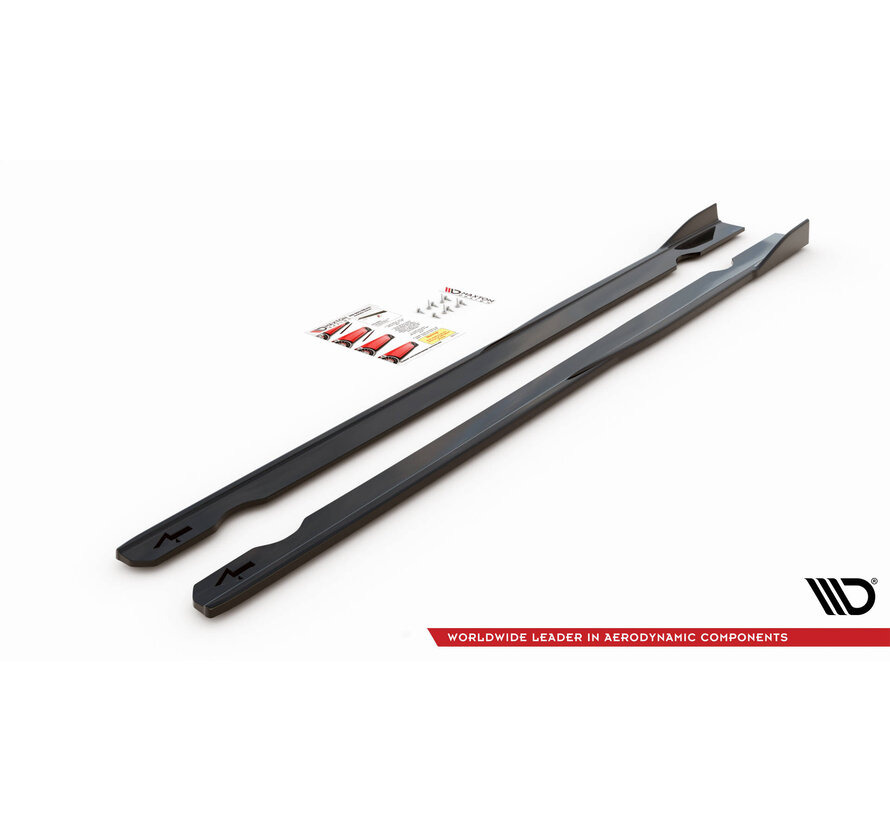 Maxton Design Side Skirts Diffusers V.2 Volkswagen Golf R Mk7