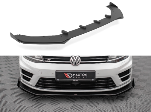 Maxton Design Maxton Design Street Pro Front Splitter V.1 + Flaps Volkswagen Golf R Mk7