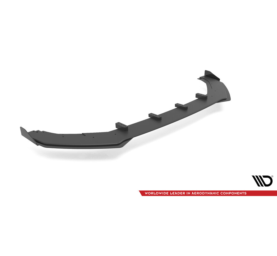 Maxton Design Street Pro Front Splitter V.1 + Flaps Volkswagen Golf R Mk7