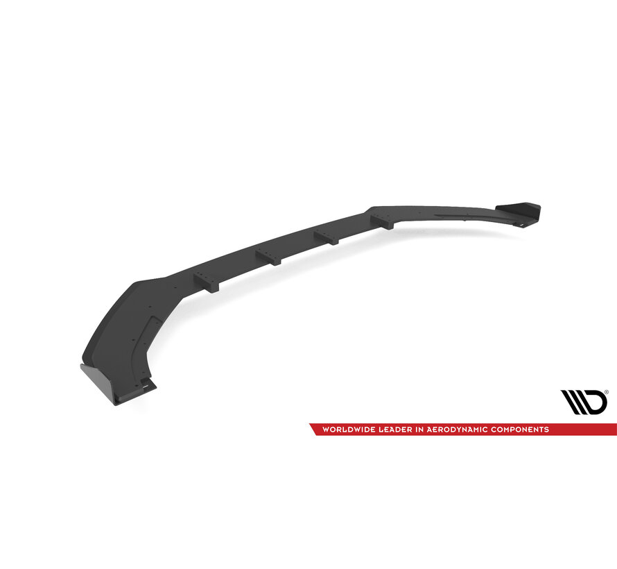 Maxton Design Street Pro Front Splitter V.1 + Flaps Volkswagen Golf R Mk7