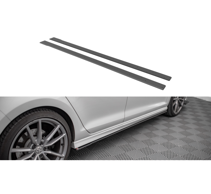 Maxton Design Street Pro Side Skirts Diffusers Volkswagen Golf R Mk7