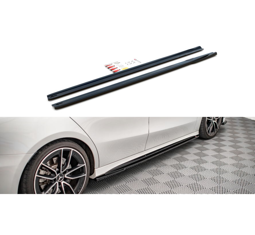 Maxton Design Side Skirts Diffusers V.2  Mercedes A35 AMG / AMG-Line W177