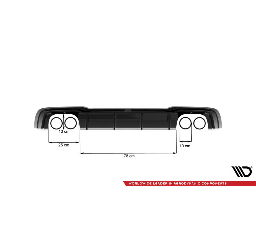 Maxton Design Rear Valance V.2  Audi RS3 Sportback 8V Facelift