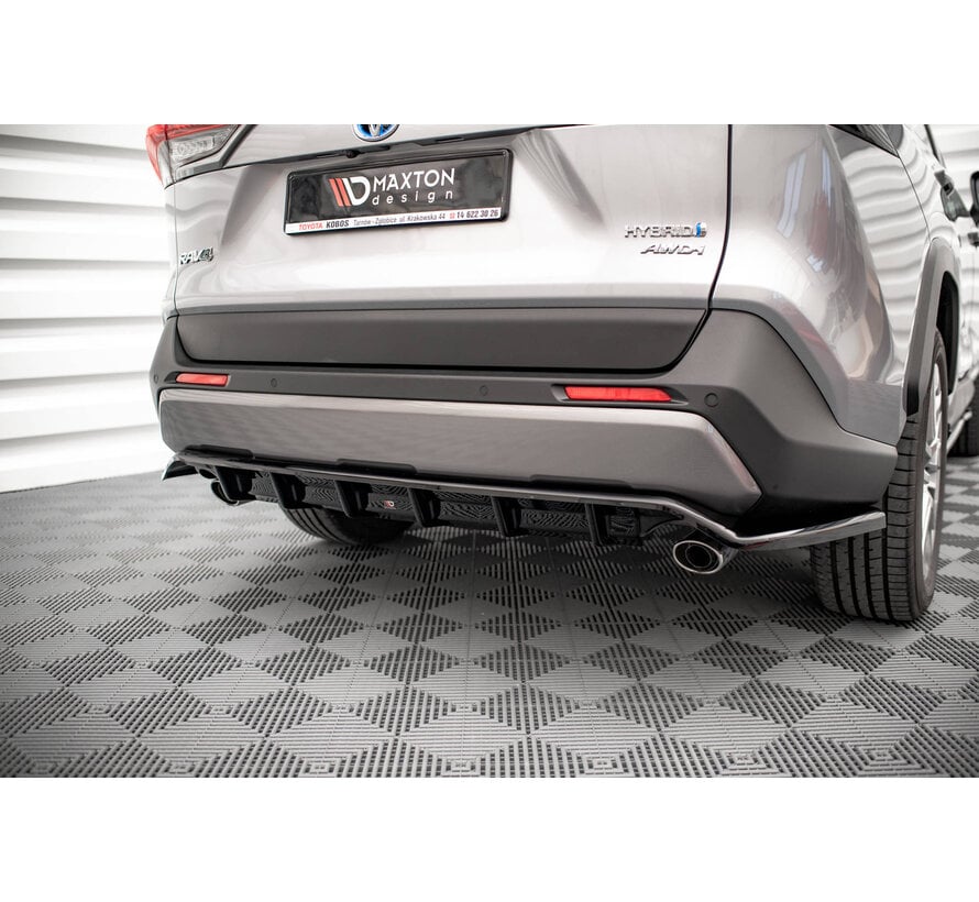 Maxton Design Central Rear Splitter (with vertical bars) Toyota RAV4 Mk5