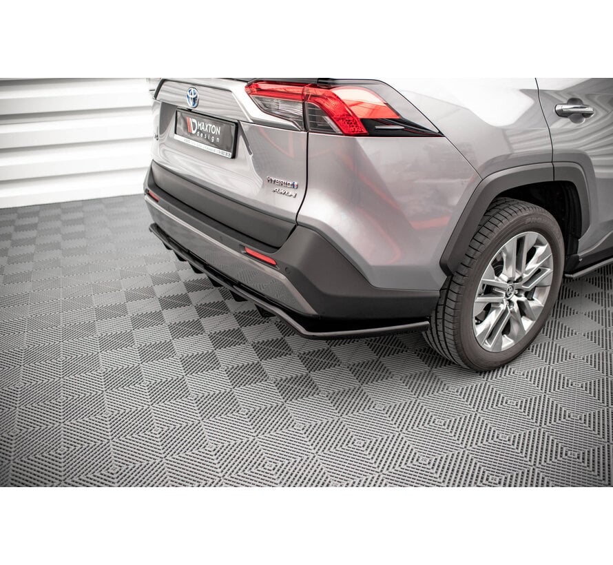 Maxton Design Central Rear Splitter (with vertical bars) Toyota RAV4 Mk5