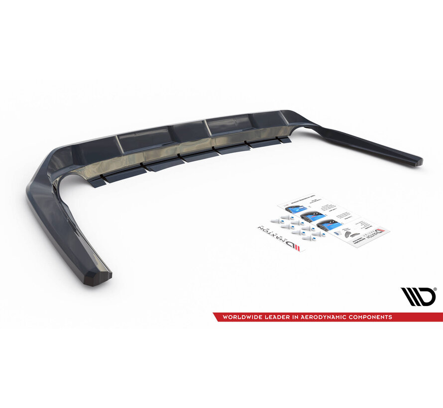 Maxton Design Central Rear Splitter (with vertical bars) Toyota RAV4 Mk5