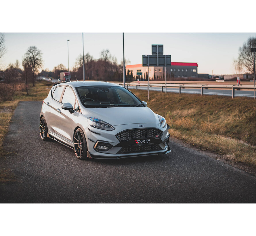 Maxton Design Front Splitter V.4 + Flaps Ford Fiesta ST / ST-Line