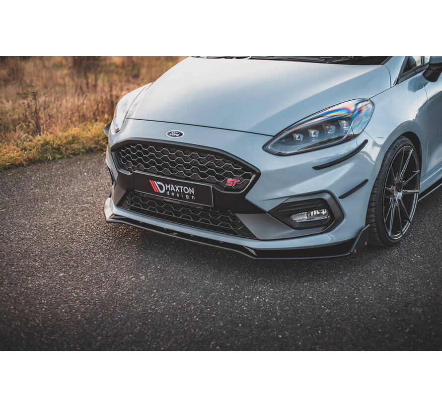 Maxton Design Front Splitter V.4 + Flaps Ford Fiesta ST / ST-Line