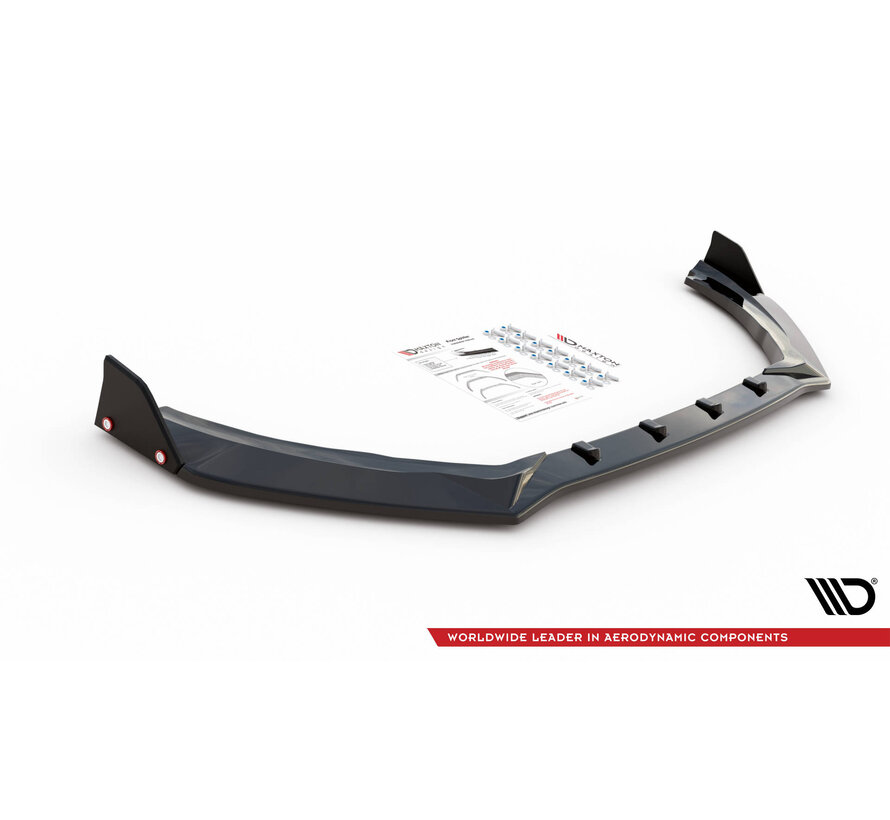 Maxton Design Front Splitter V.4 + Flaps Ford Fiesta ST / ST-Line