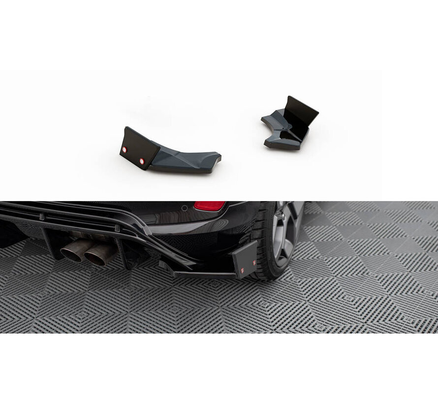Maxton Design Rear Side Splitters V.4 + Flaps Ford Fiesta ST Mk8