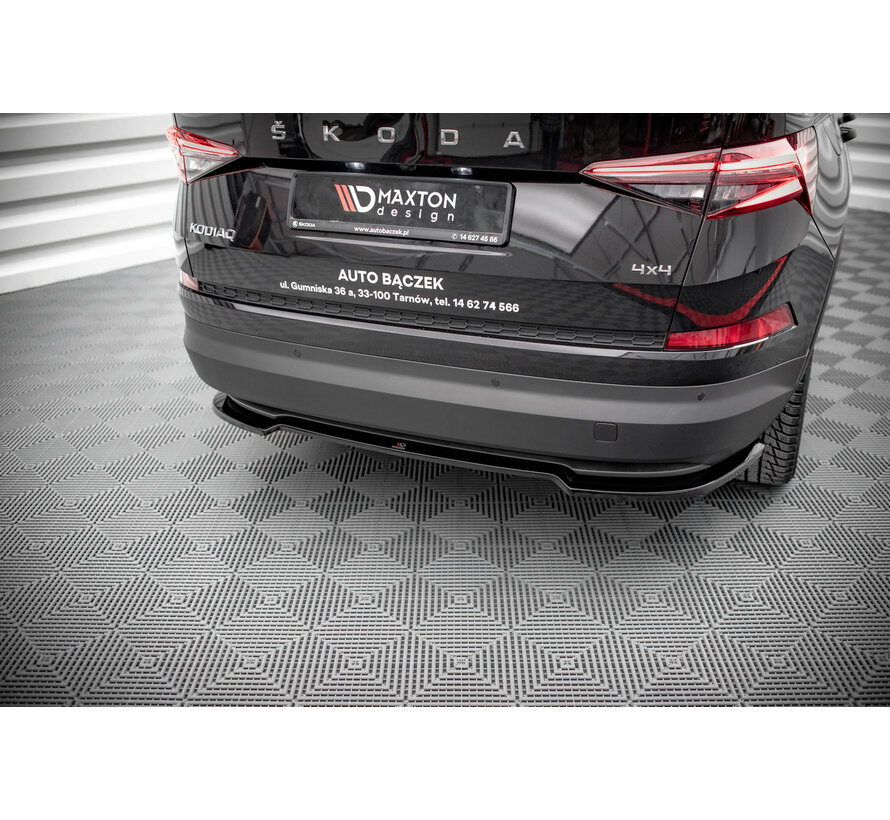 Maxton Design Central Rear Splitter for Skoda Kodiaq Mk1 Facelift