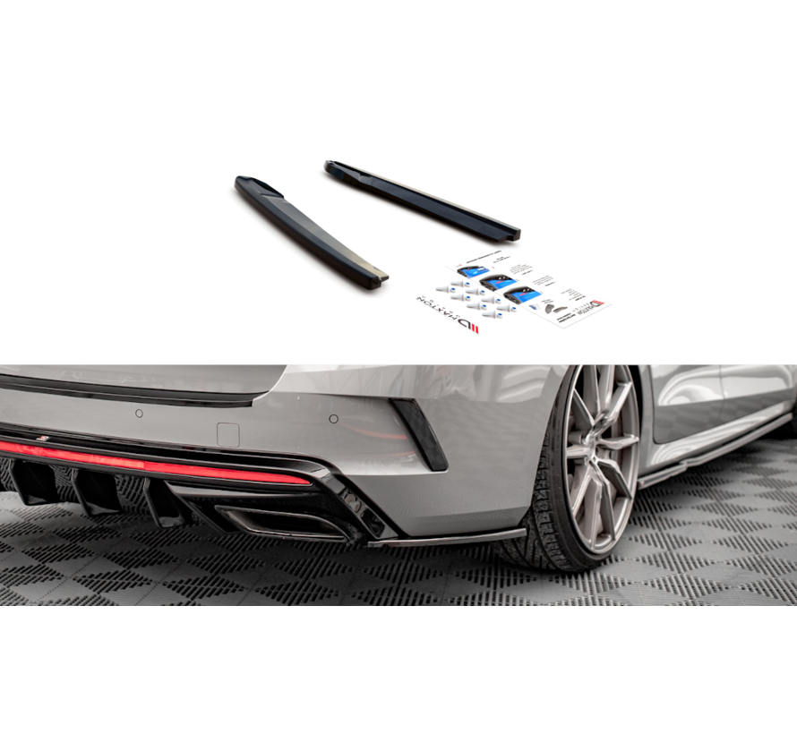 Maxton Design Rear Side Splitters V.4 Skoda Octavia RS Mk4