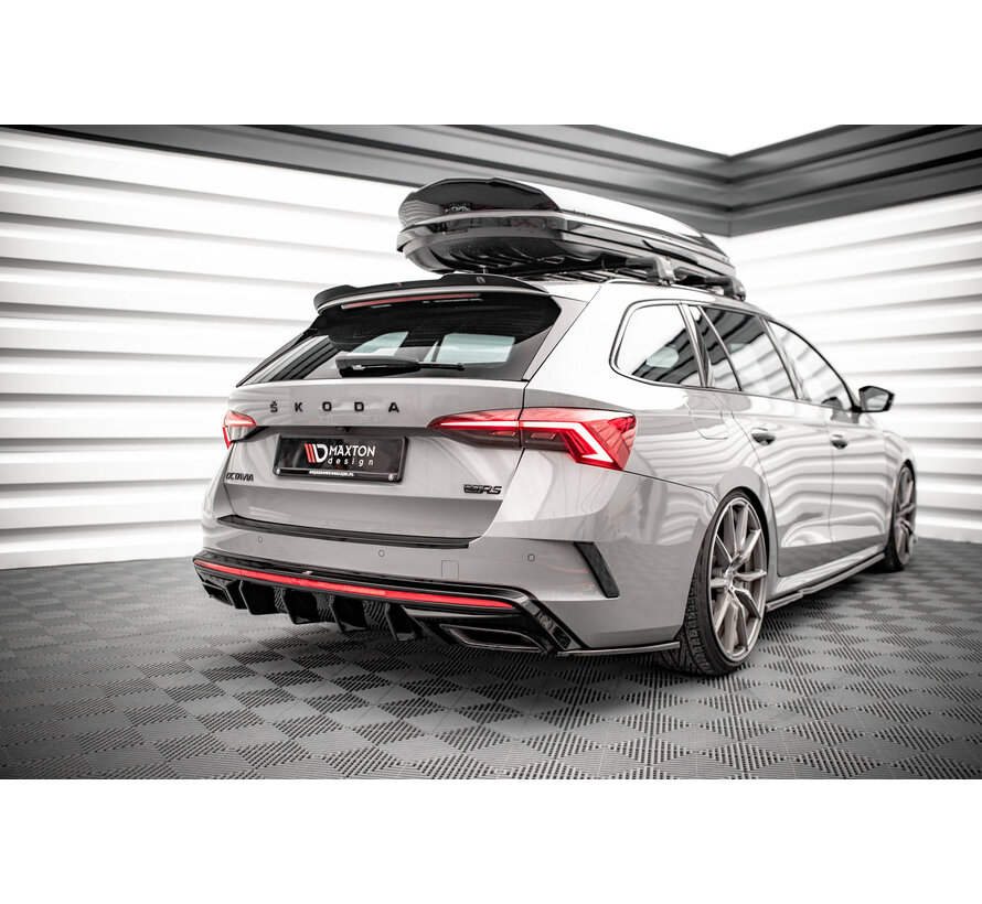 Maxton Design Rear Side Splitters V.4 Skoda Octavia RS Mk4