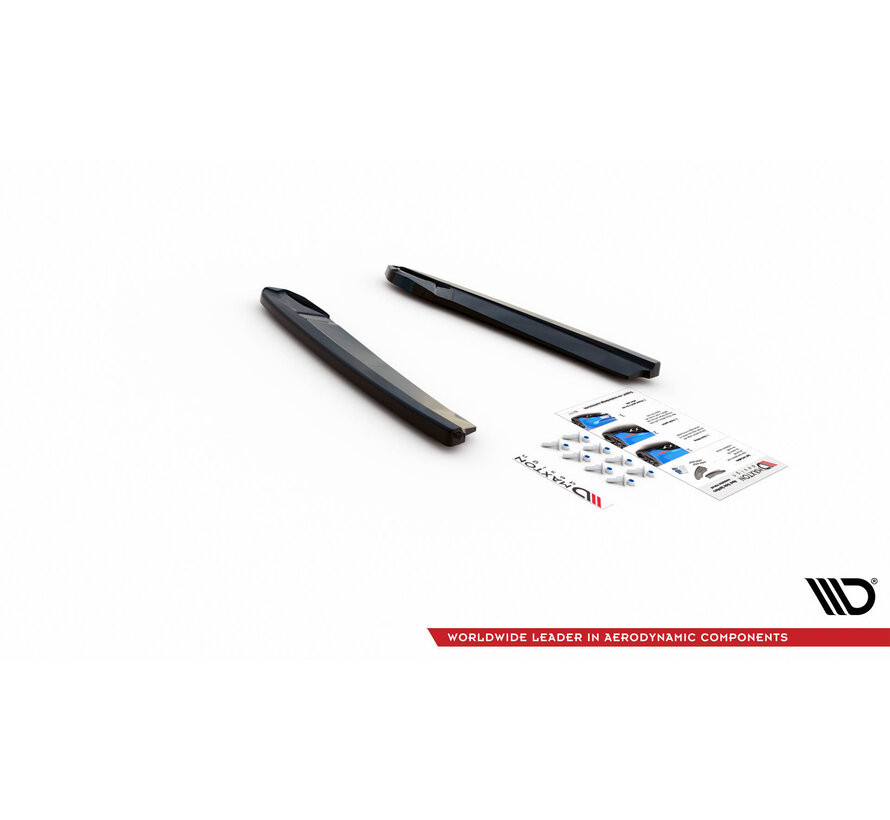 Maxton Design Rear Side Splitters V.4 Skoda Octavia RS Mk4