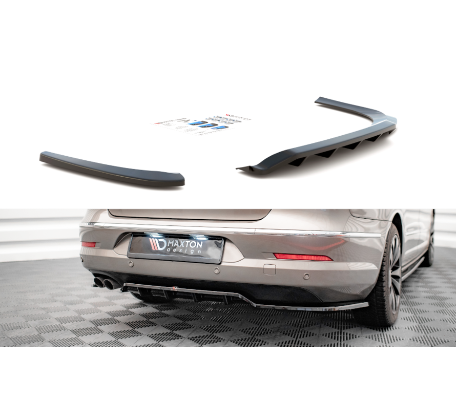 Maxton Design Central Rear Splitter (with vertical bars) Volkswagen Passat CC