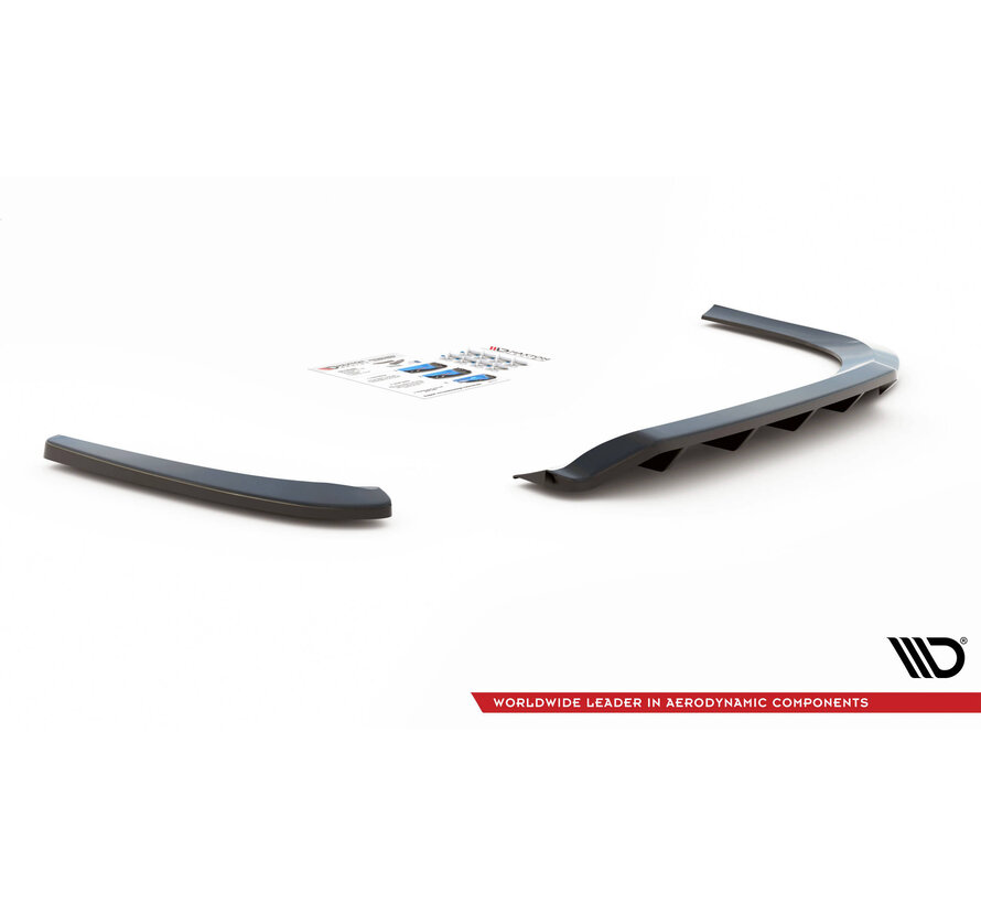 Maxton Design Central Rear Splitter (with vertical bars) Volkswagen Passat CC