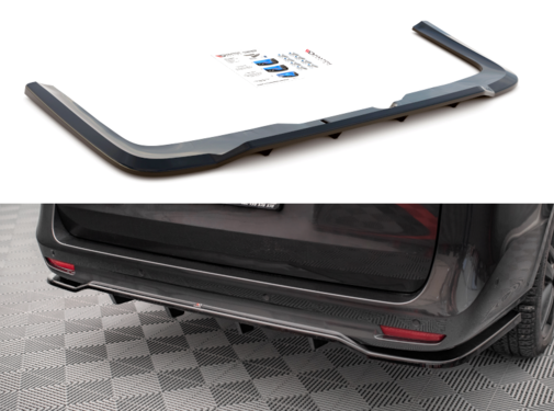 Maxton Design Maxton Design Central Rear Splitter (with vertical bars) Mercedes-Benz V-Class AMG-Line W447 Facelift