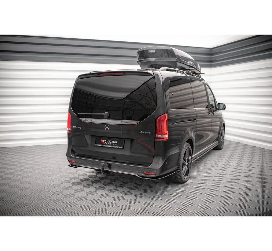 Maxton Design Central Rear Splitter (with vertical bars) Mercedes-Benz V-Class AMG-Line W447 Facelift